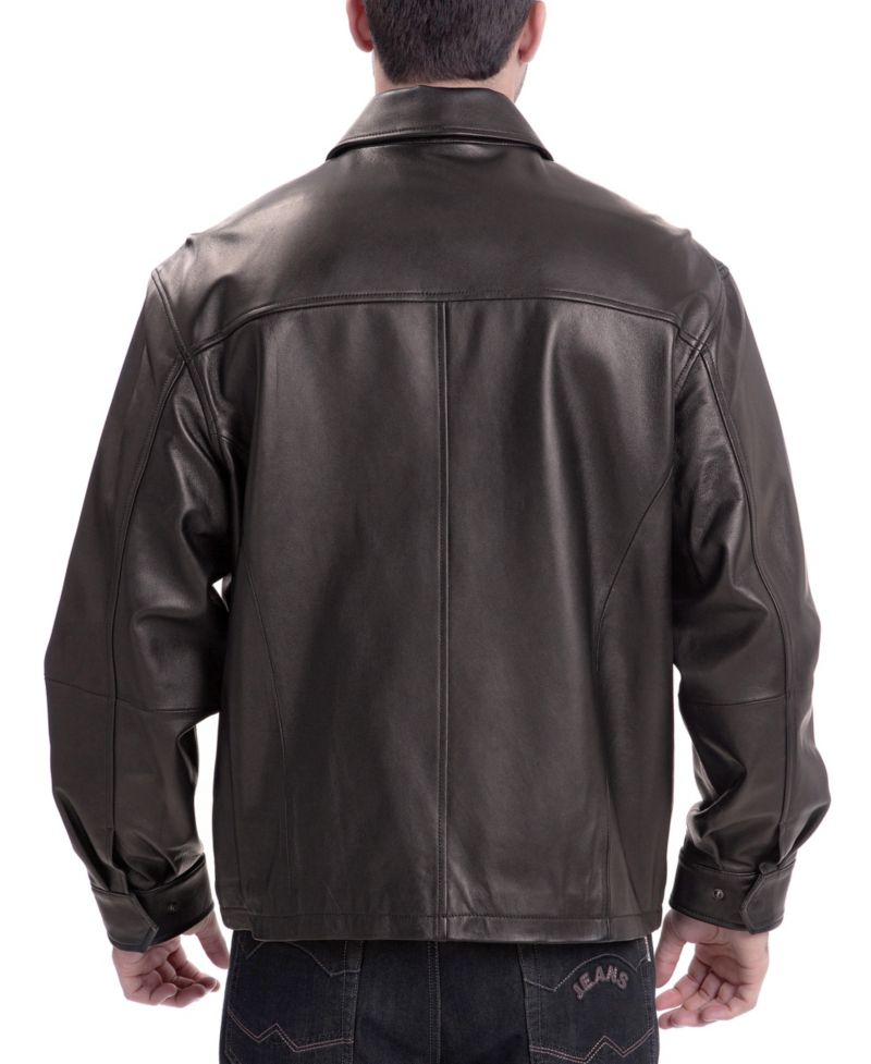 Men's Ryan Zip Front Leather Jacket