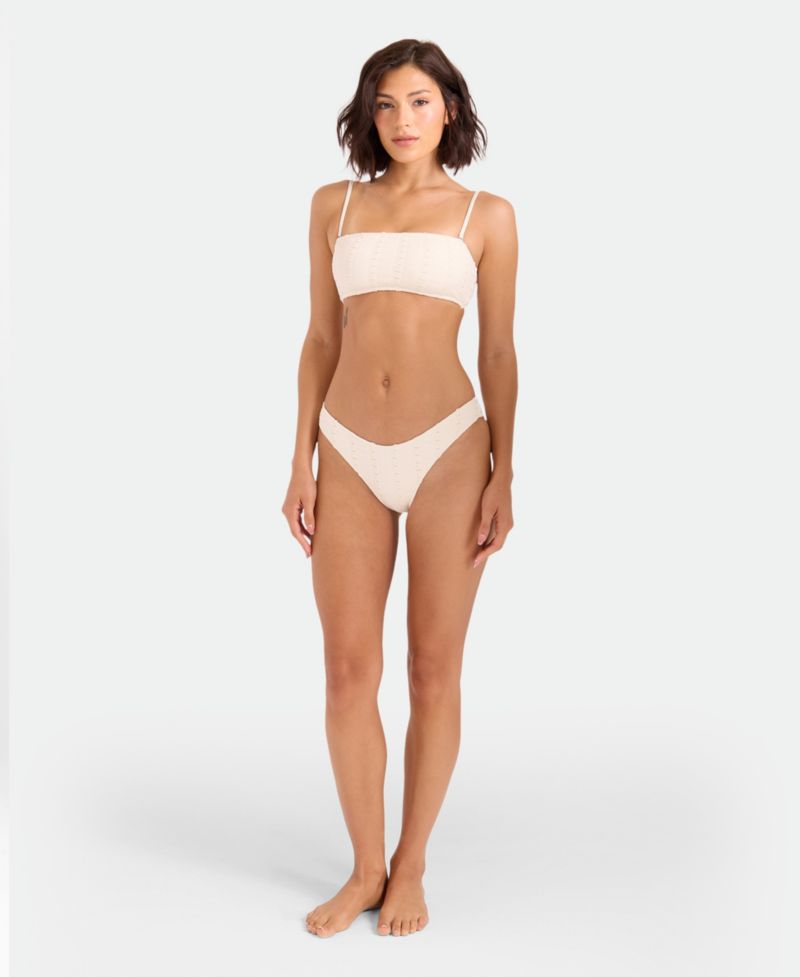 Women's Low-Tide Bandeau Neck Bikini Top and Pull-On Bottoms