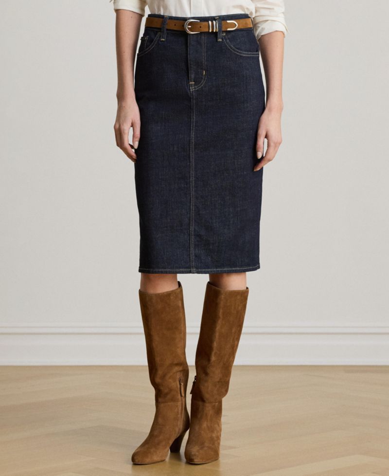 Denim Pencil Skirt