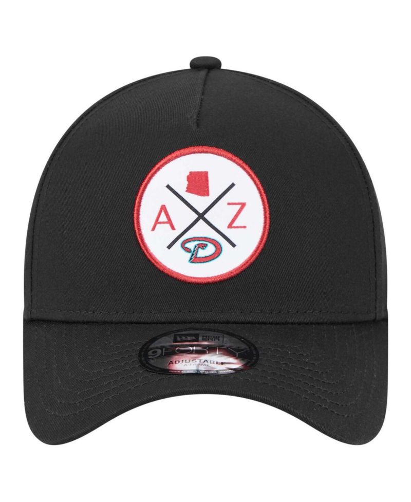 Men's Black Arizona Diamondbacks 9FORTY A-Frame Adjustable Hat