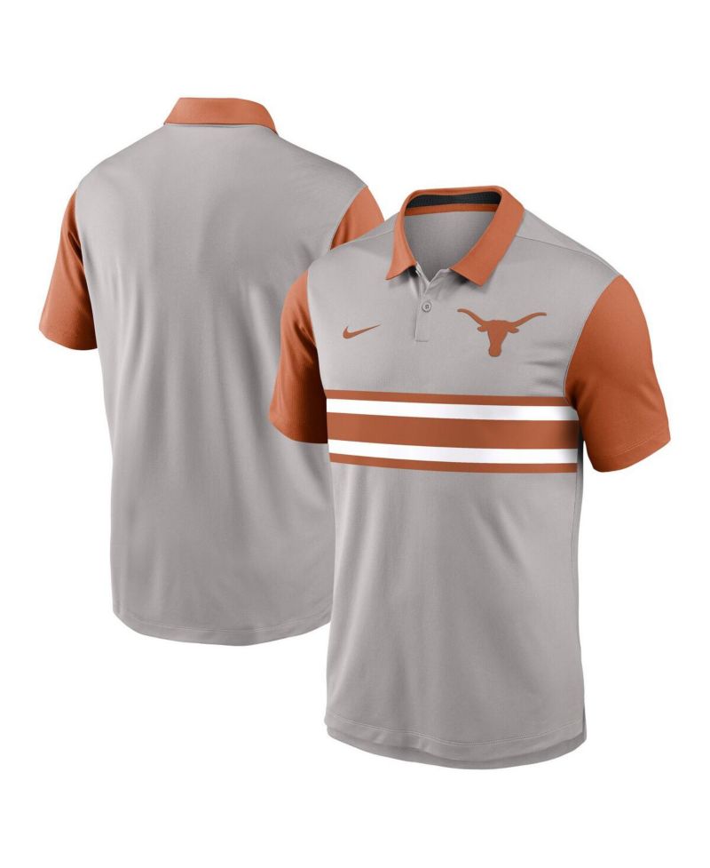 Men's Gray/Texas Orange Texas Longhorns Vapor Performance Polo Shirt