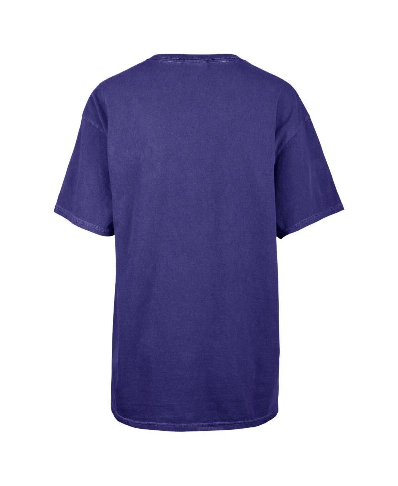 Women's Navy Texas Rangers Flashing Lights Boyfriend T-Shirt