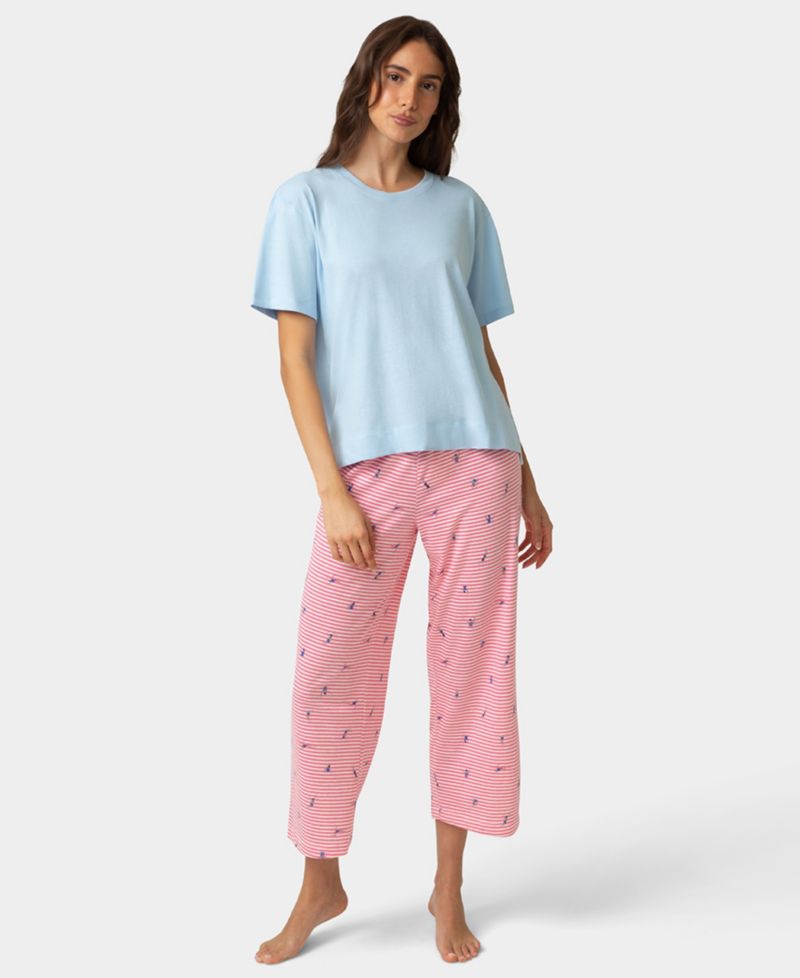 Women's Cotton Short-Sleeve Boxy Sleep T-Shirt
