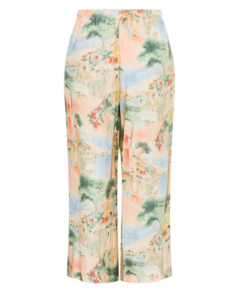 Women's Halle Sardinia Print Wide Leg Pant