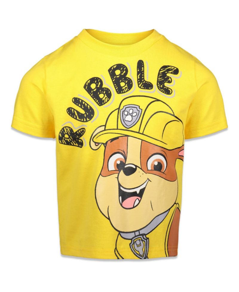 Little Boys Chase Marshall Rubble Rocky 4 Pack Graphic T-Shirts