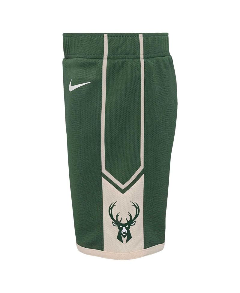 Little Boys and Girls Hunter Green Milwaukee Bucks Icon Replica jersey Shorts