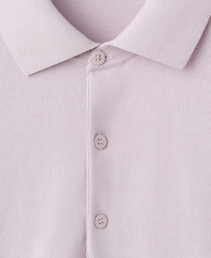 Men's Cotton Fine-Knit Polo Shirt