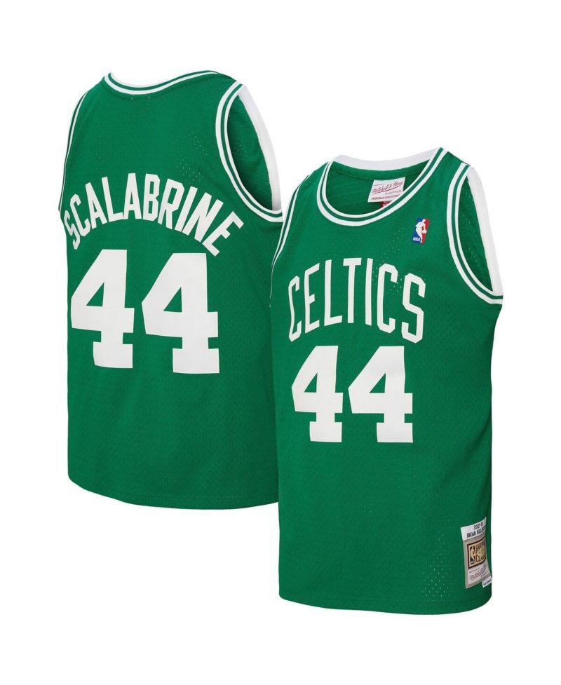 Men's Brian Scalabrine Kelly Green Boston Celtics 2007/08 Hardwood Classics Swingman Jersey