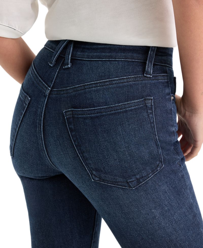Petite Mid-Rise Straight Ankle Jeans