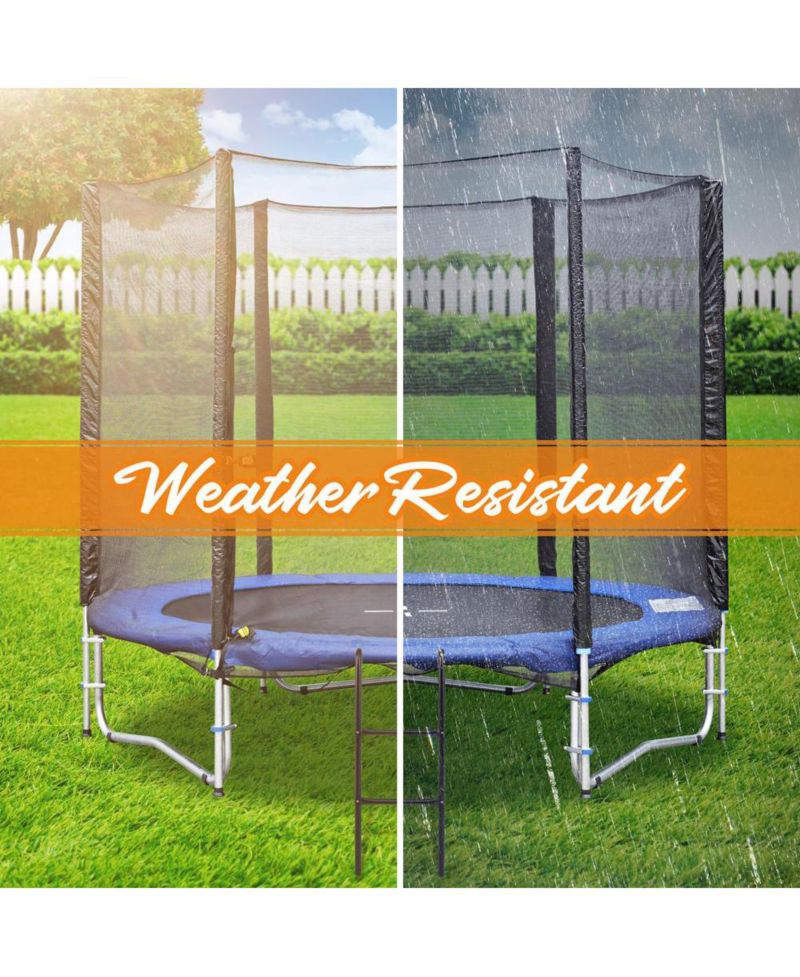 Galvanized Steel Extra-Wide Footsteps Trampoline Safety Ladder