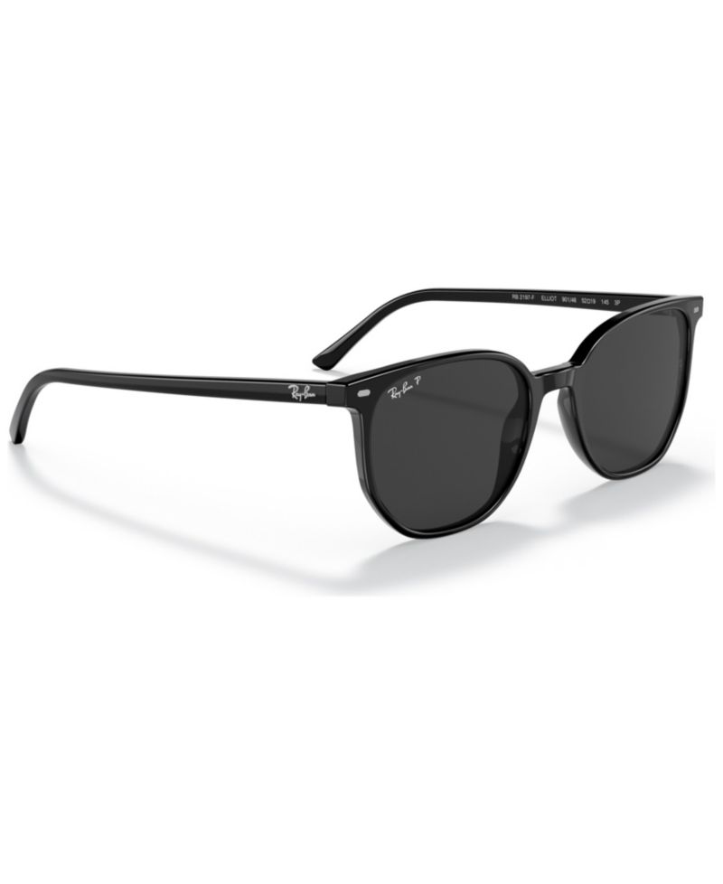 Unisex Elliot 54 Polarized Low Bridge Fit Sunglasses, RB2197F54-P