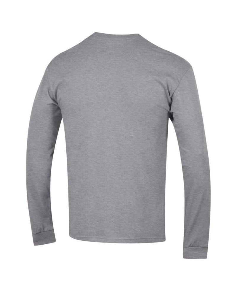 Men's Scarlet Ohio State Buckeyes Arch Over Logo 2-Hit Long Sleeve T-Shirt