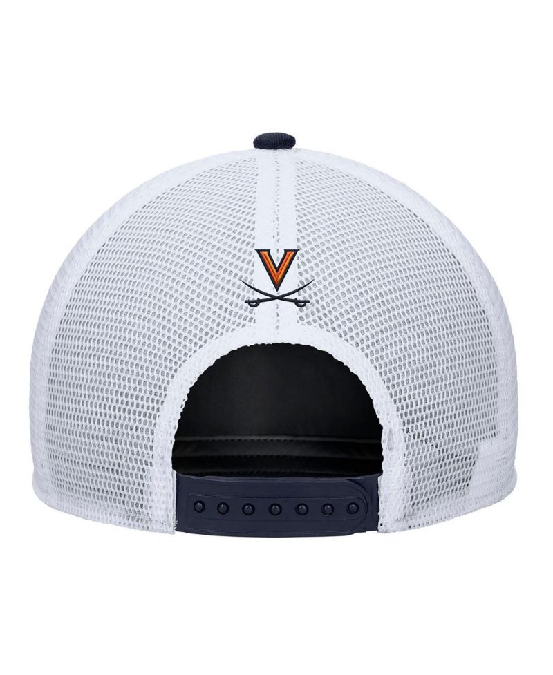 Men's Navy Virginia Cavaliers 2025 On-Field Rise Trucker Performance Adjustable Hat