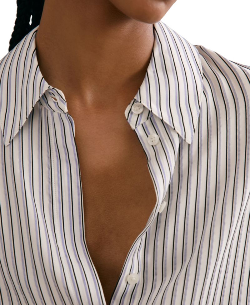 Women's Annika Stripe Concealed-Placket Shirt