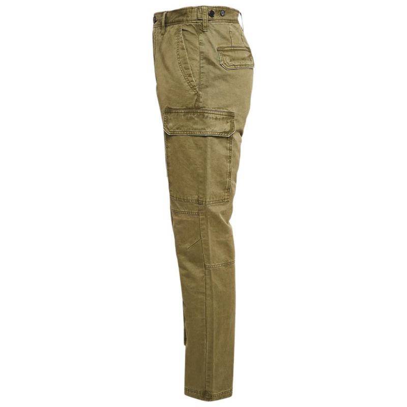 Men's Green Cotton Pargo Cargo Pants