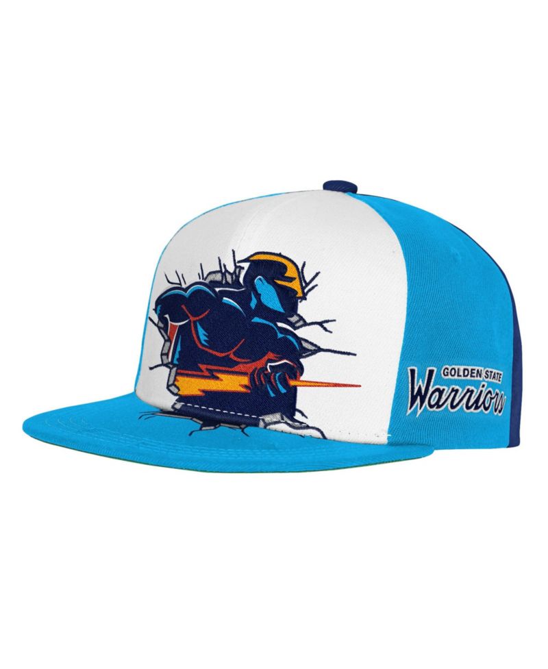 Big Boys and Girls Light Blue Golden State Warriors Mascot Snapback Hat