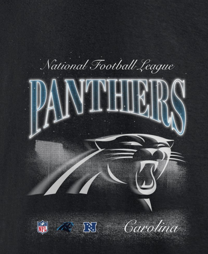 Men's Black Carolina Panthers Nightfall Long Sleeve Fleece Hoodie