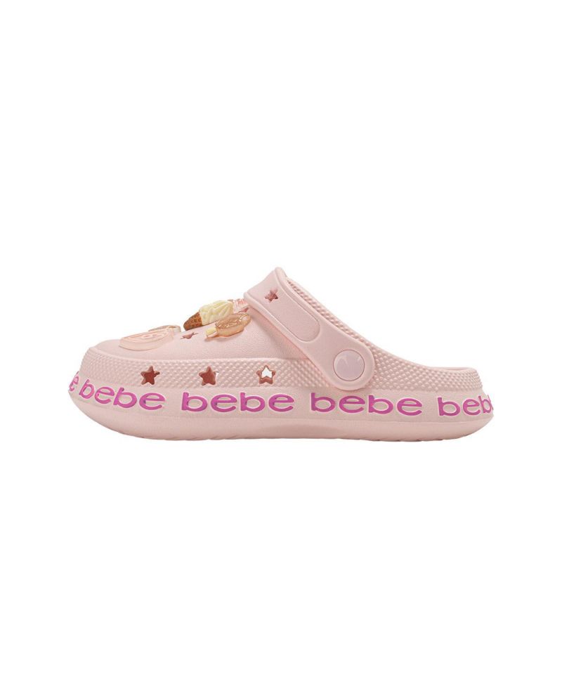 Girls EVA Slip - On with Treat and Logo Charms Clogs