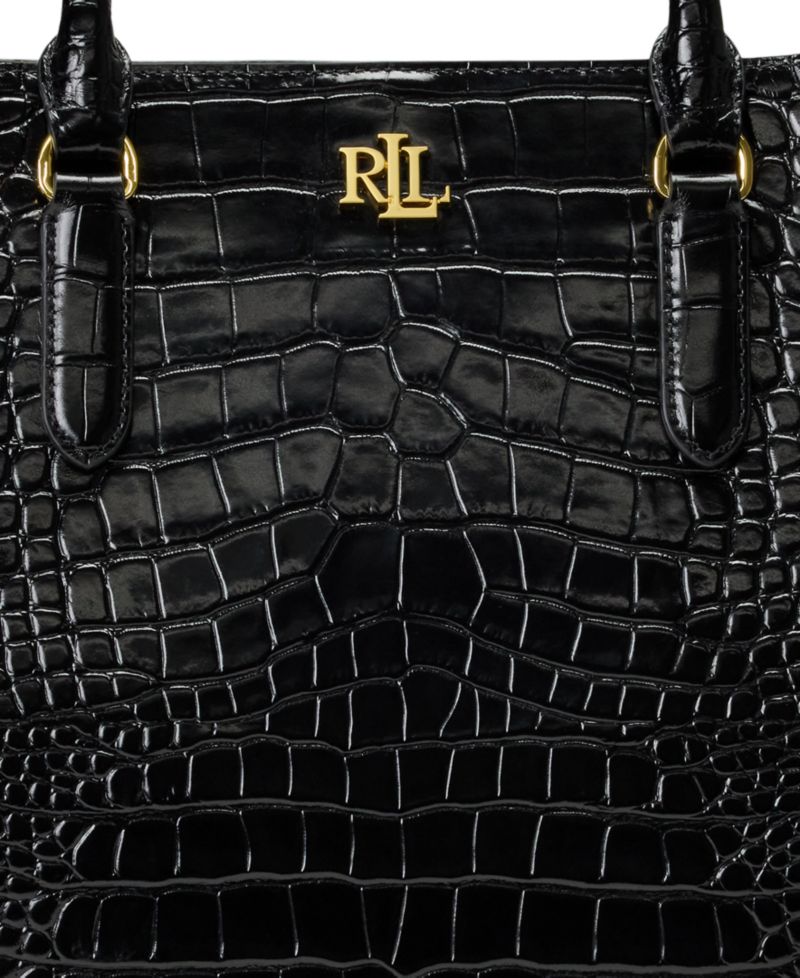 Marcy Large Embossed Satchel Bag