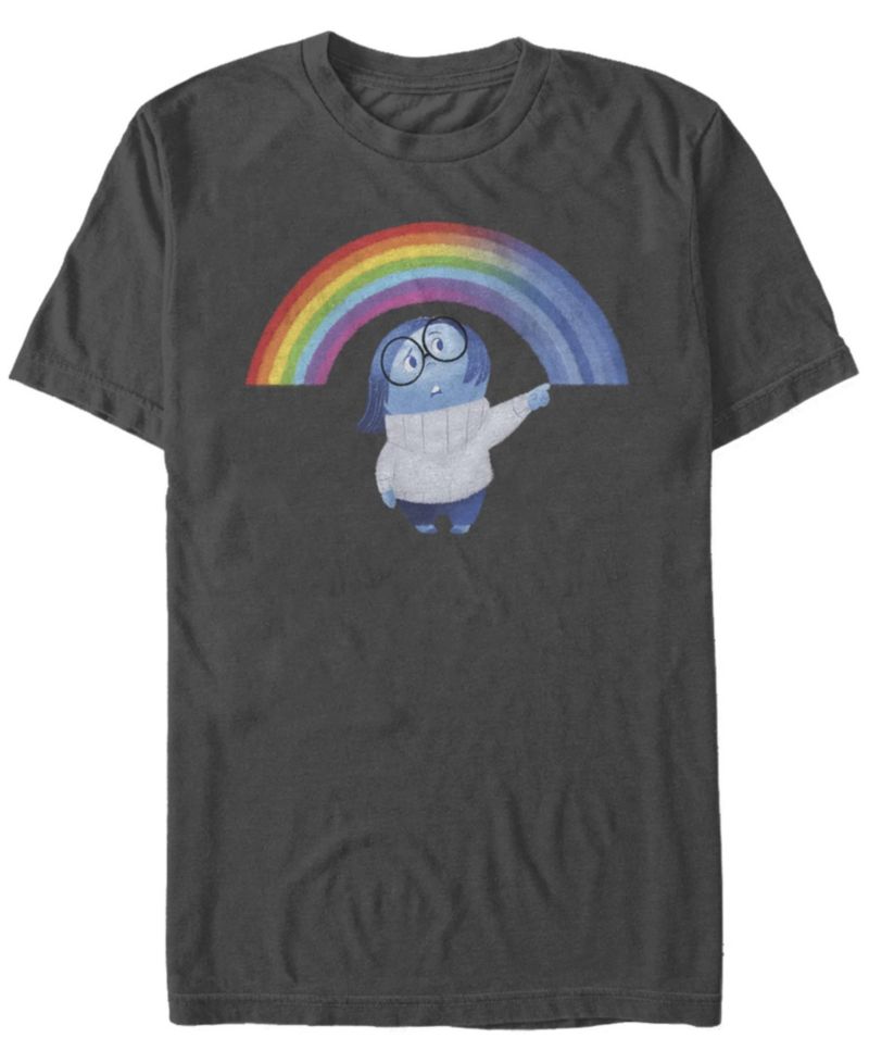 Men's Sadness Rainbow Short Sleeve Crew T-shirt