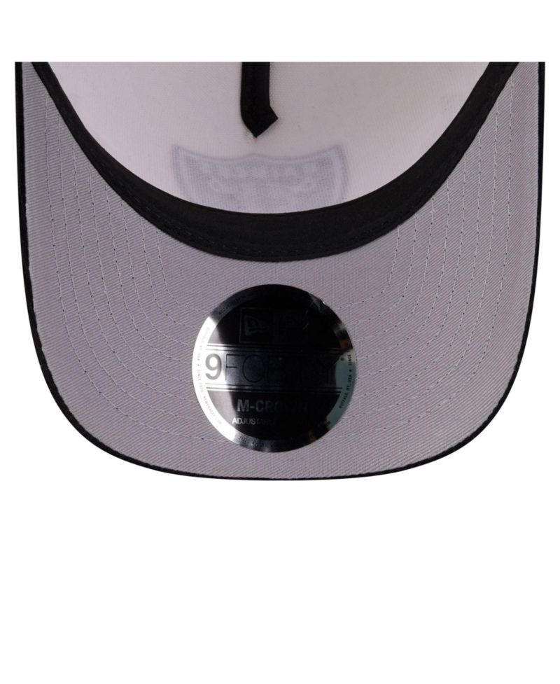 Men's Cream/Black Las Vegas Raiders Western 9FORTY A-Frame Adjustable Hat