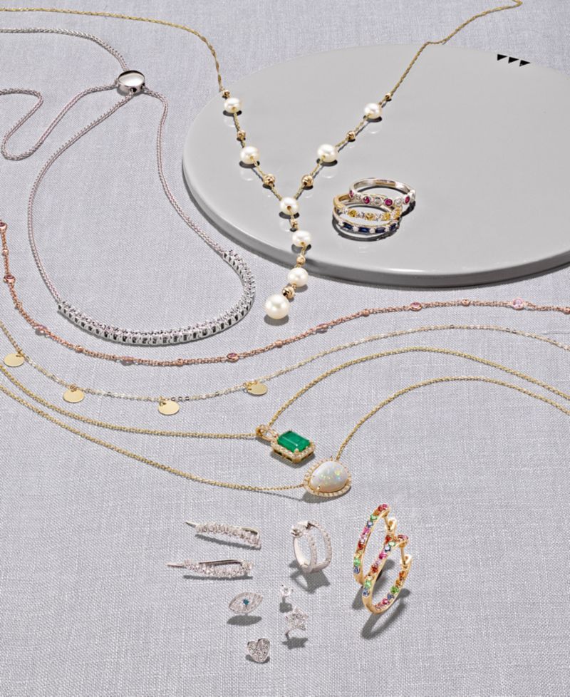 EFFY® Cultured Freshwater Pearl (5, 6, & 7mm) Lariat Necklace in 14k Gold