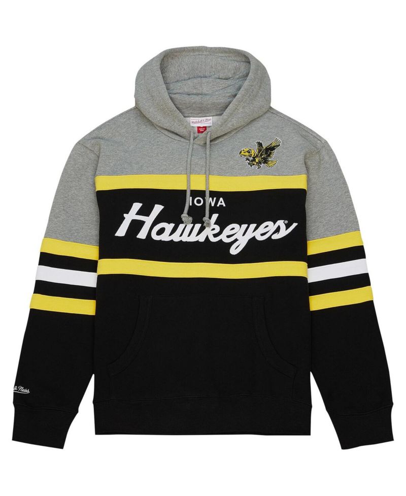 Men's Black Iowa Hawkeyes Head Coach Pullover Hoodie