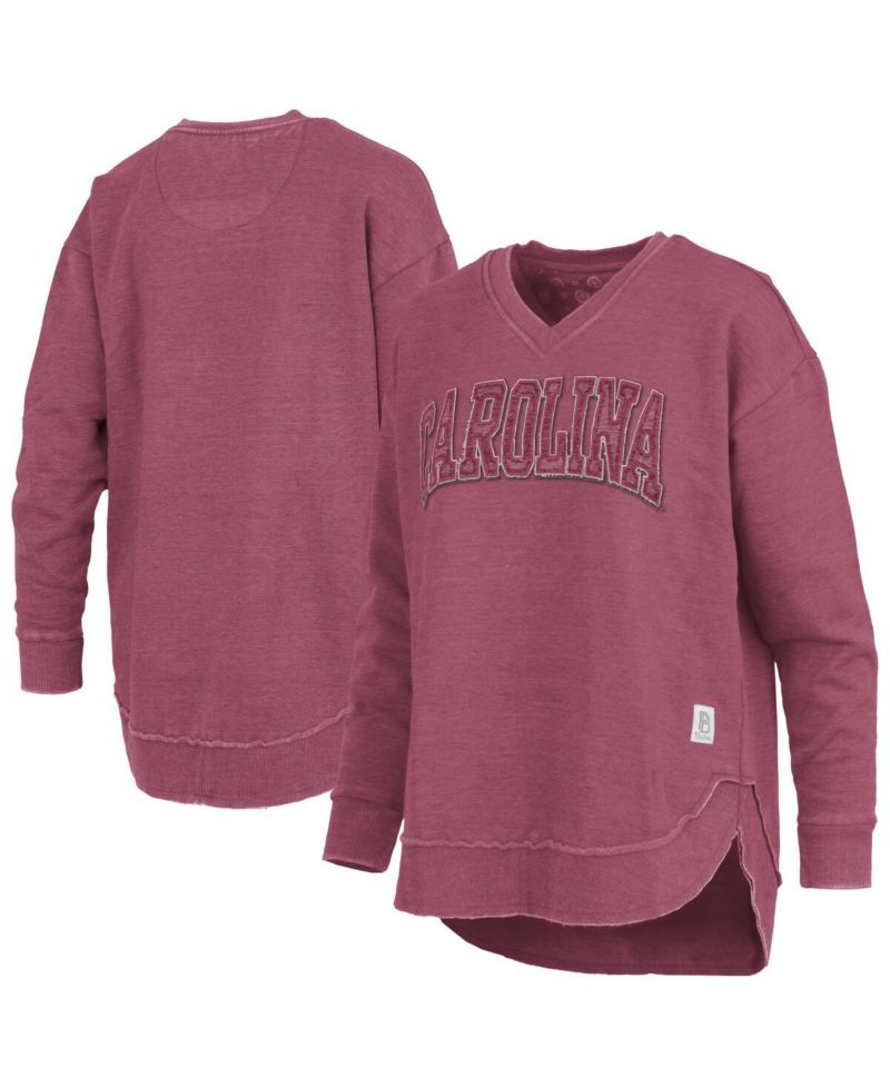 Women's Garnet South Carolina Gamecocks Westin Poncho V-Neck Pullover Sweatshirt