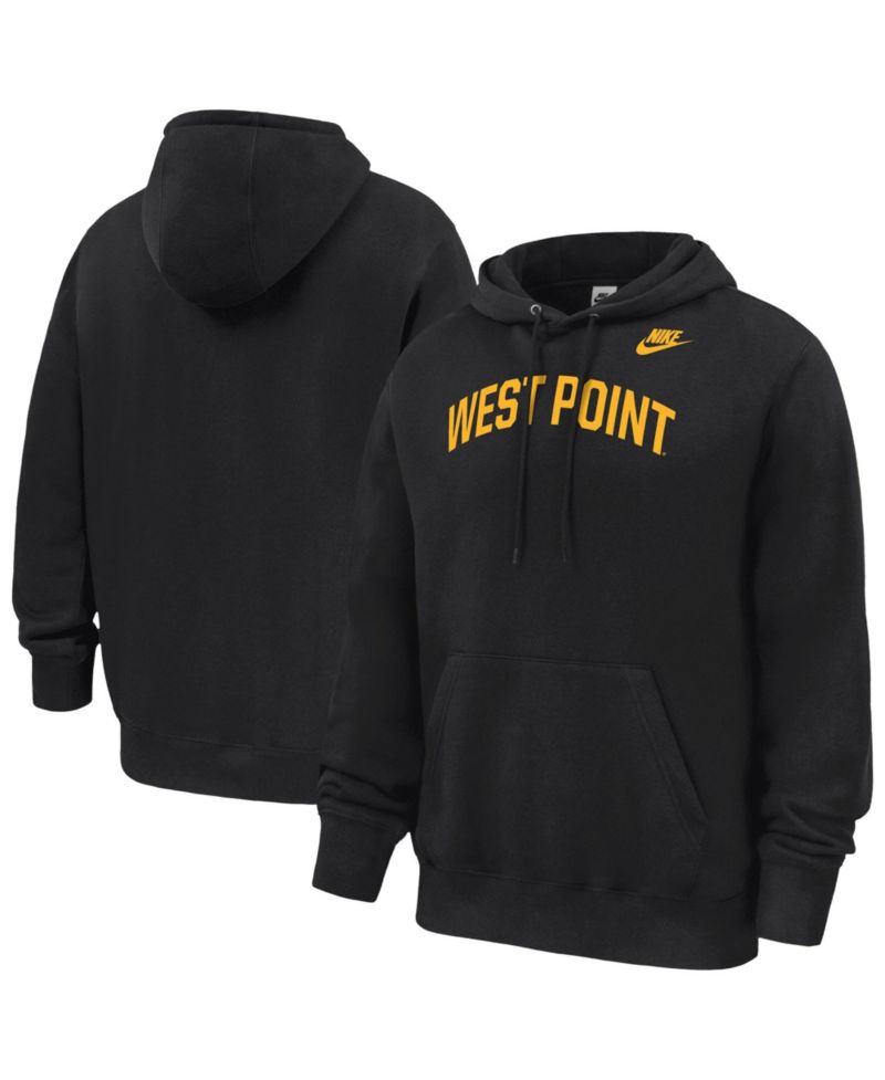 Men's Black Army Black Knights 2026 West Point Classic Collection Club Fleece Hoodie