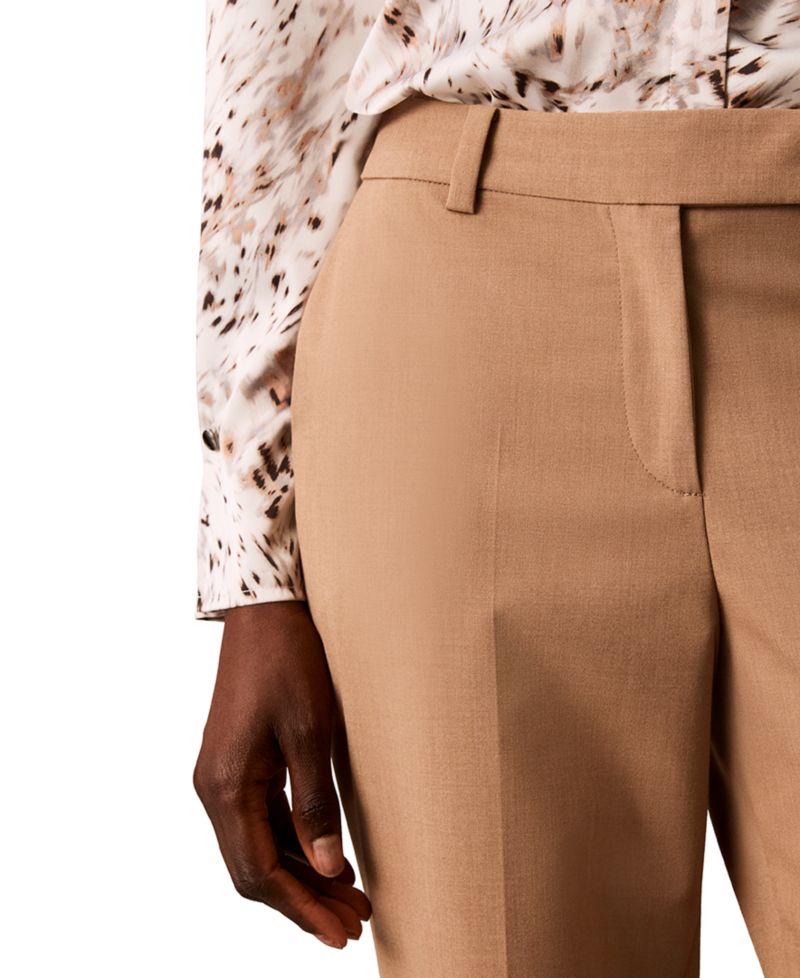 Petite Straight-Leg Ankle Pants