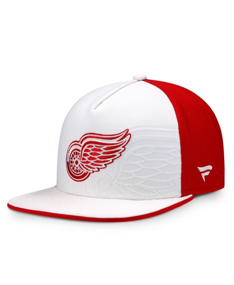 Men's White/Red Detroit Red Wings Snapback Hat