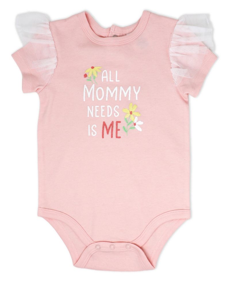 Baby Girls' Short-Sleeve Bodysuit, Pant and Headband, 3-Piece Set