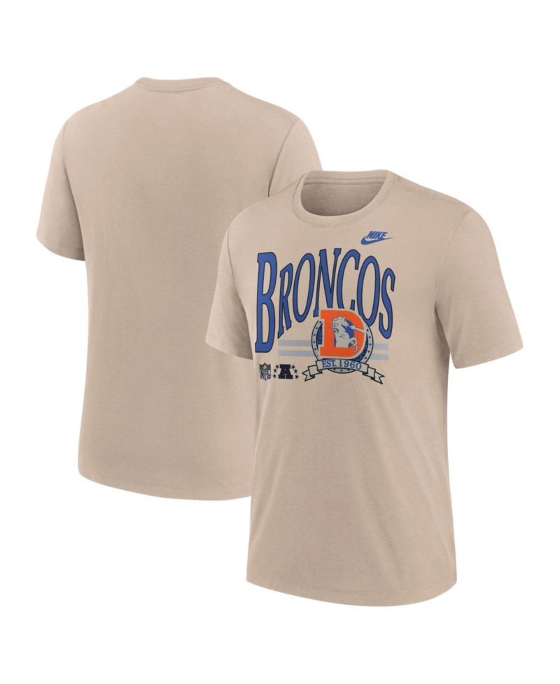Men's Denver Broncos Rewind Vintage Tri-Blend T-Shirt