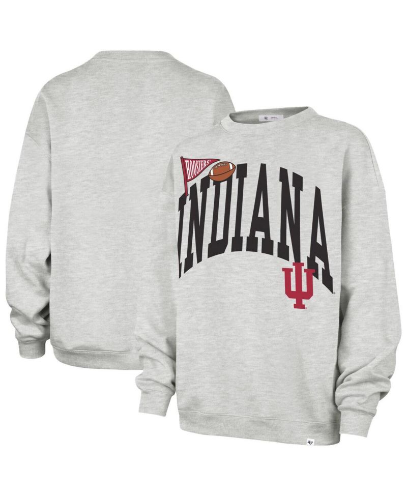Women's Gray Indiana Hoosiers Icon Fleece Sweatshirt