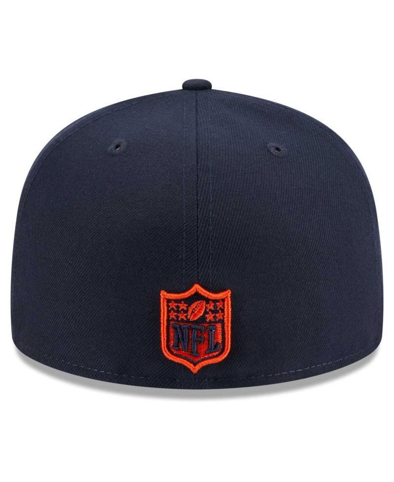 Men's Navy Chicago Bears Alternate Logo Main Patch 59FIFTY Fitted Hat