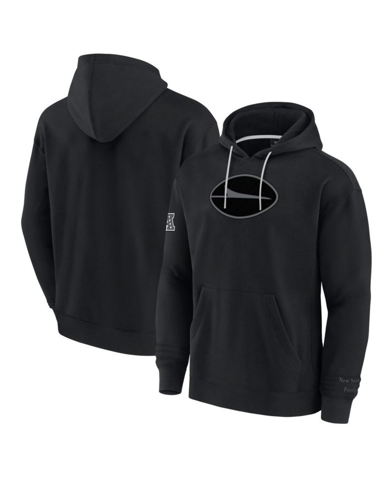 Men's Black New York Jets Elements Pace Fleece Pullover Hoodie