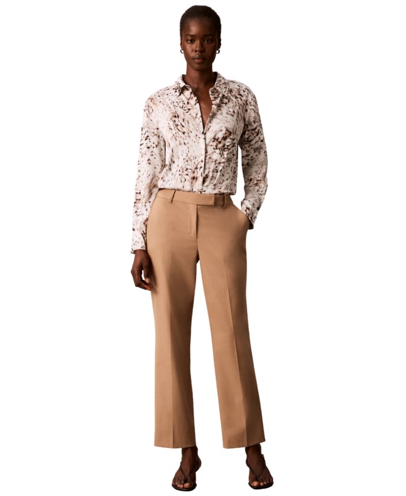 Women's Printed Collared Neck Shirt