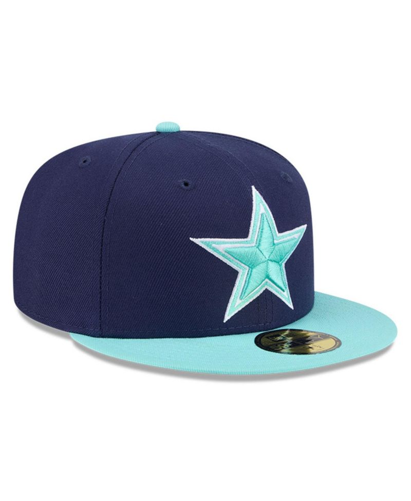 Men's Navy/Light Blue Dallas Cowboys Two-Tone Color Pack 59FIFTY Fitted Hat