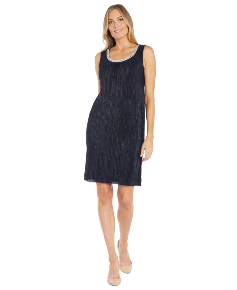 Women's Embellished-Neck Jacket Dress
