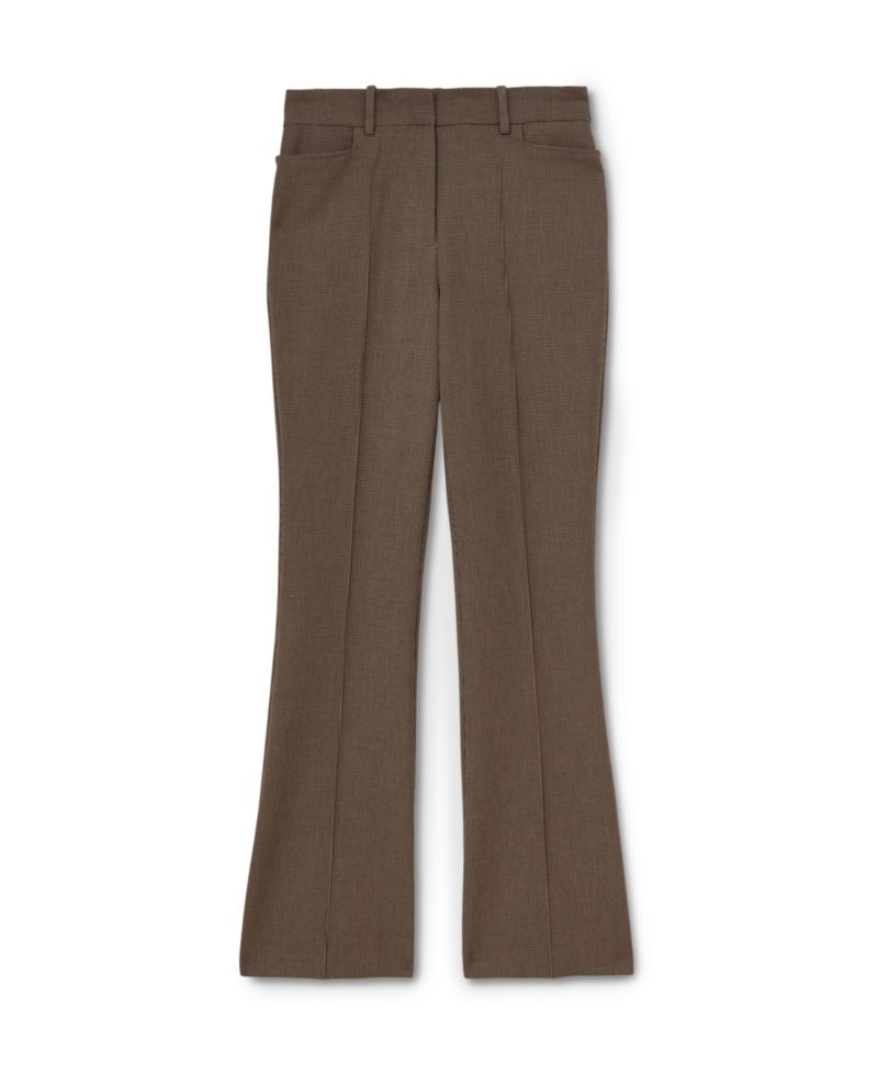 Petite Gabi Puppytooth Flared Trousers