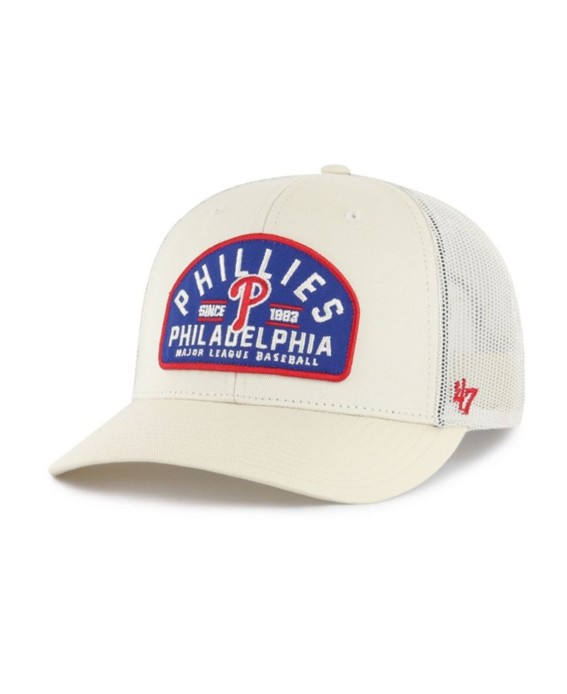Men's Cream Philadelphia Phillies Leland Adjustable Trucker Hat