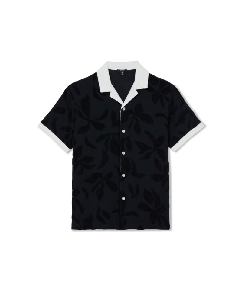 Men's Zuma Towelling Jacquard Cuban Shirt