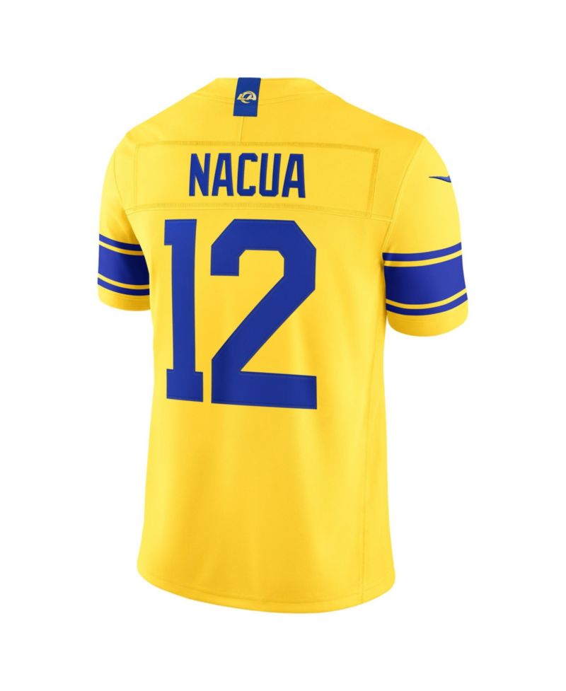 Men's Puka Nacua Los Angeles Rams Classic Sol Vapor F.U.S.E. Stitched Limited Jersey
