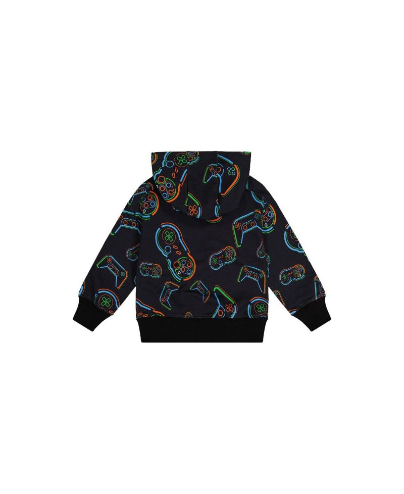 Little and Big Boy (6-12) Fleece Hooded Sweatshirt Printed Controller