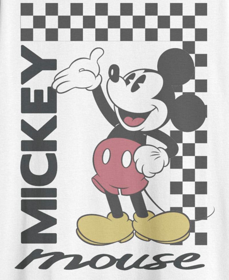 Men's Mickey Classic Mickey Checkered T-Shirt