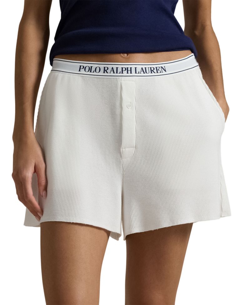 Women's Waffle Pull-On Boxer Shorts