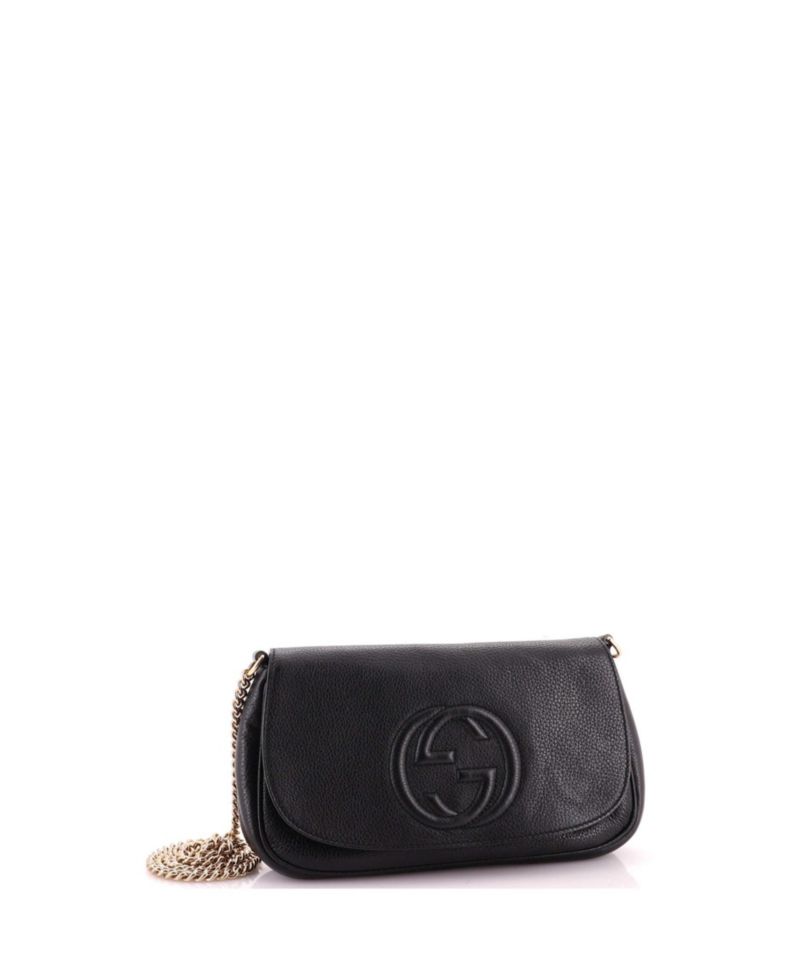 Soho Leather Chain Strap Crossbody Bag