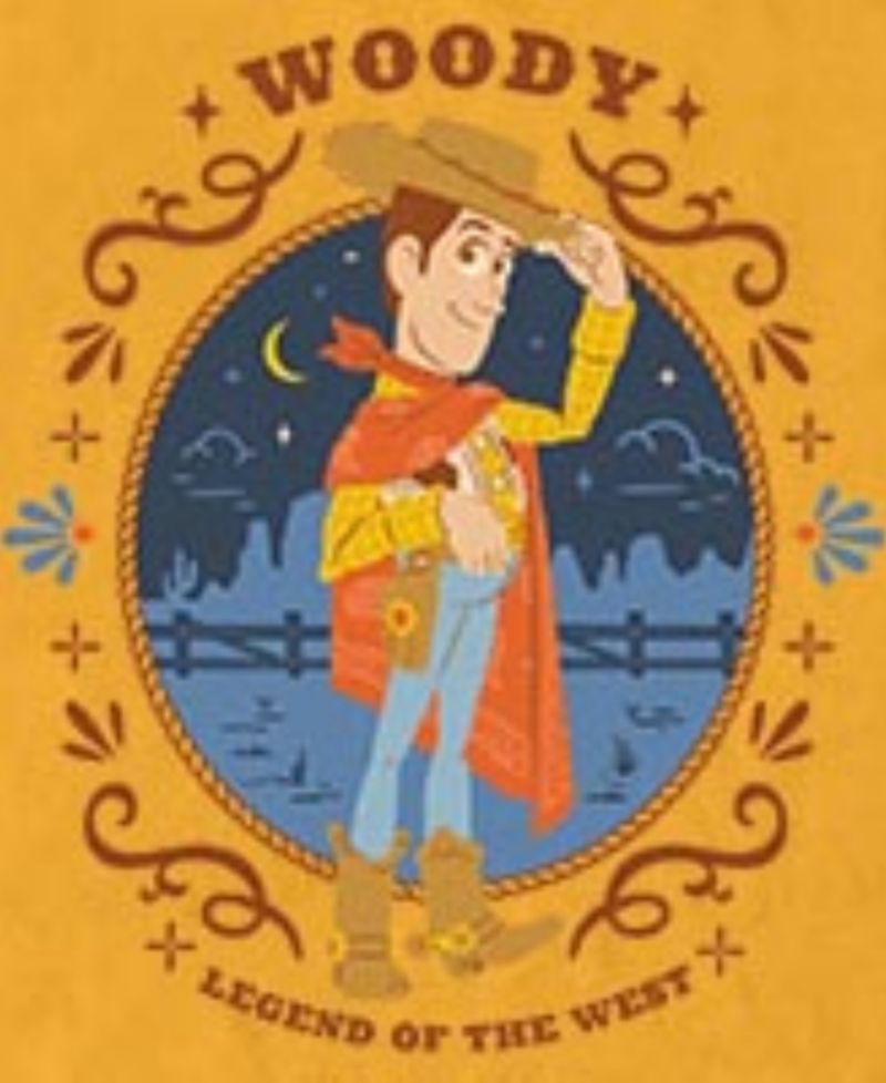 Men's Toy Story Woody Vintage Portrait Graphic T-Shirt