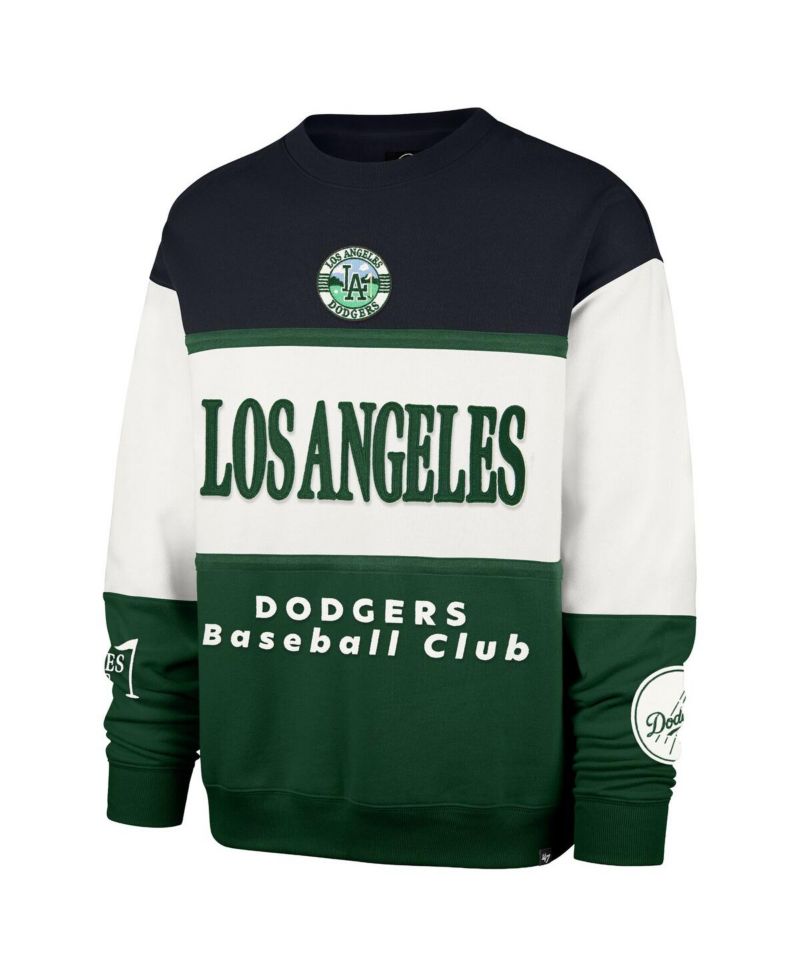 Men's Green Los Angeles Dodgers Tee Up Maximalist Fleece Sweatshirt