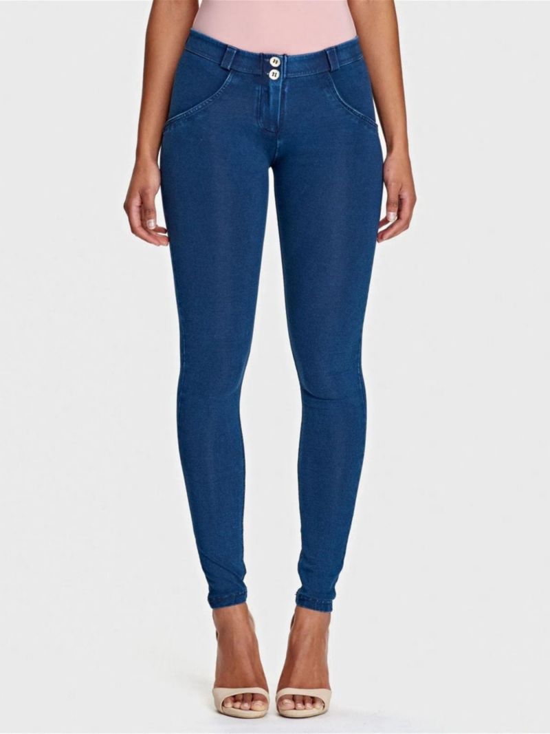 Women's Mid-Rise Sculpting Denim Skinny Jeans